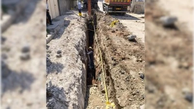ESKİ KANALİZASYON HATLARI YENİLENDİ