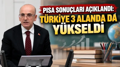 PISA SONU&Ccedil;LARI A&Ccedil;IKLANDI: T&Uuml;RKİYE 3 ALANDA DA Y&Uuml;KSELDİ