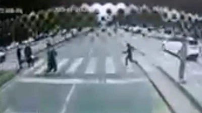 ŞOFÖRÜN ANİ FRENİ HAYAT KURTARDI