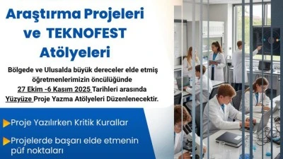 TÜBİTAK VE TEKNOFEST PROJE EĞİTİMLERİ BAŞLIYOR