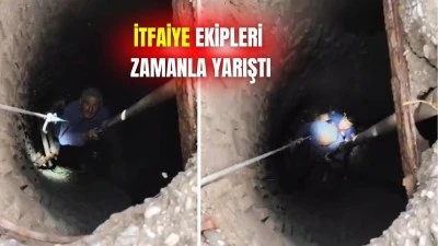 MAHSUR KALDIĞI KUYUDAN SAĞ &Ccedil;IKARILDI