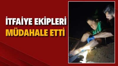 AYAĞINDAKİ DEMİRLE HASTANEYE GÖTÜRÜLDÜ