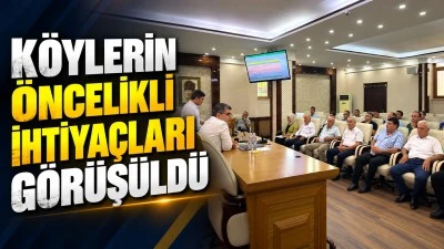 K&Ouml;YLERİN &Ouml;NCELİKLİ İHTİYA&Ccedil;LARI G&Ouml;R&Uuml;Ş&Uuml;LD&Uuml;