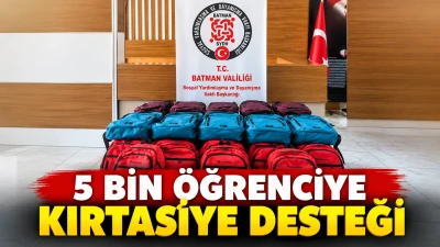 5 BİN &Ouml;ĞRENCİYE KIRTASİYE DESTEĞİ