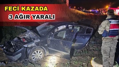 KONTROLDEN &Ccedil;IKAN OTOMOBİL ŞARAMPOLE U&Ccedil;TU: 4 YARALI