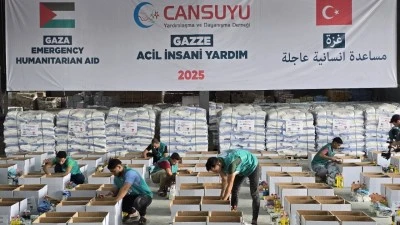 CANSUYU, GAZZE’YE 400 TON ACİL YARDIM GÖNDERDİ