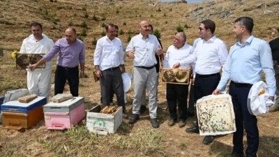 ÇOBET YAYLASI’NDA BAL SAĞIMI