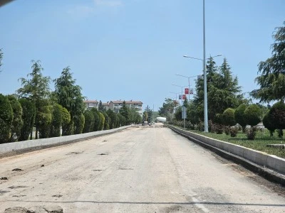 &Ccedil;&Ouml;KEN HAVALİMANI YOLUNDA &Ccedil;ALIŞMA BAŞLADI