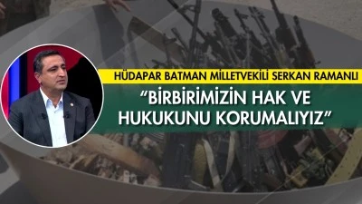 RAMANLI: KÜRT HAKLARI PKK’NIN SİLAH BIRAKMASINA BAĞLANMAMALI