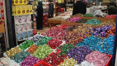 BAYRAM ŞEKERİ TEZG&Acirc;HLARI DOLDU