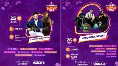 HAFTA SONU İKİ A&Ccedil;IK HAVA KONSERİ D&Uuml;ZENLENECEK