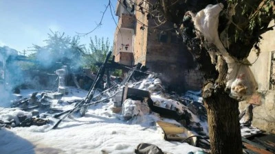 GAP MAHALLESİ’NDE BAHÇE YANGINI