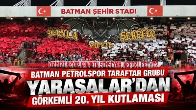 BATMAN PETROLSPOR TARAFTAR GRUBU YARASALAR'DAN G&Ouml;RKEMLİ 20. YIL KUTLAMASI