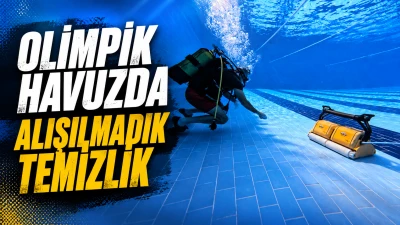 OLİMPİK HAVUZDA ALIŞILMADIK TEMİZLİK