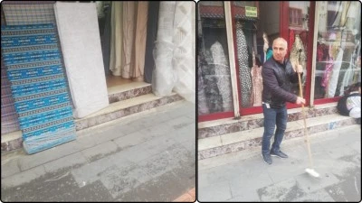 KOMANDO CADDESİ’NDE ESNAFTAN ÖRNEK DAVRANIŞ