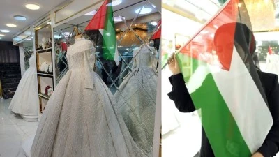 GELİNLİKLER ARASINDA GAZZE&rsquo;YE SESSİZ &Ccedil;IĞLIK