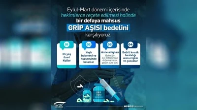 SGK’DAN GRİP AŞISI İÇİN YENİ DÜZENLEME