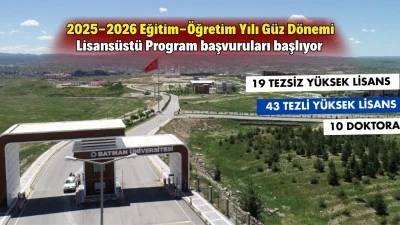 LİSANSÜSTÜ PROGRAM BAŞVURULARI BAŞLIYOR