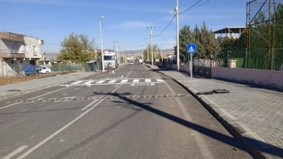 OKUL YOLUNDA GÜVENLİK ÖNLEMLERİ ALINDI