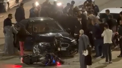 OTOMOBİL İLE MOTOSİKLET &Ccedil;ARPIŞTI: BİR YARALI