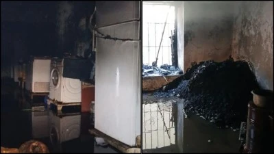 SOBA YANGINI: EV K&Uuml;LE D&Ouml;ND&Uuml;