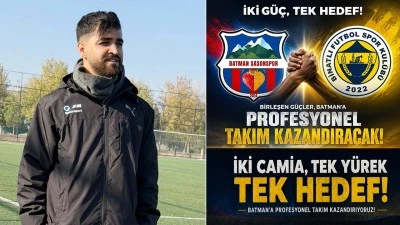 BATMAN&rsquo;A PROFESYONEL FUTBOL TAKIMI KAZANDIRMAK İ&Ccedil;İN &Ccedil;AĞRIMIZDIR!