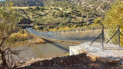 SASON’DA 60 METRELİK ASMA KÖPRÜ TAMAMLANDI