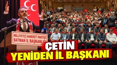 &Ccedil;ETİN YENİDEN İL BAŞKANI