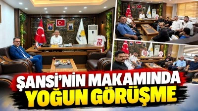 ŞANSİ&rsquo;NİN MAKAMINDA YOĞUN G&Ouml;R&Uuml;ŞME