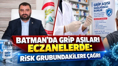 BATMAN&rsquo;DA GRİP AŞILARI ECZANELERDE: