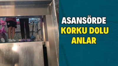 ASANSÖRDE MAHSUR KALAN VATANDAŞLARI İTFAİYE KURTARDI 