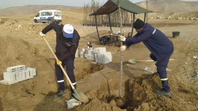 YENİ KENT MEZARLIĞINA 232 FİDAN DİKİLDİ