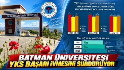 BATMAN &Uuml;NİVERSİTESİ YKS BAŞARI İVMESİNİ S&Uuml;RD&Uuml;R&Uuml;YOR