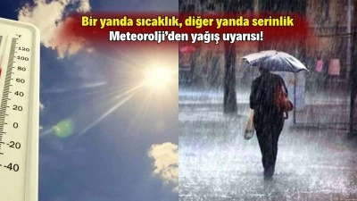 METEOROLOJİDEN SICAKLIK VE YAĞIŞ UYARISI