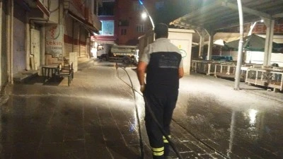 PAZAR YERİNDE HİJYEN ÇALIŞMASI YAPILDI