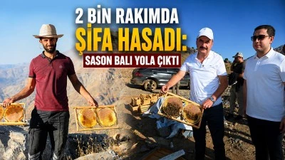 2 BİN RAKIMDA ŞİFA HASADI: SASON BALI YOLA &Ccedil;IKTI