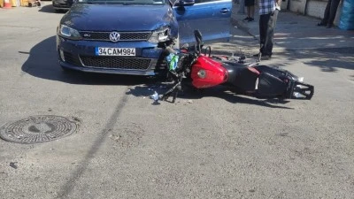 TRAFİK KAZASINDA 1 KİŞİ YARALANDI