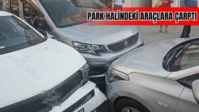 SAVRULAN OTOMOBİL YOL KENARINDAKİ ARA&Ccedil;LARA &Ccedil;ARPTI