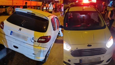 ÇEVREYOLUNDA TRAFİK KAZASI