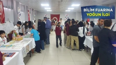 &Ouml;ĞRENCİLER PROJELERİNİ SERGİLEDİ, ZİYARET&Ccedil;İLERDEN TAM NOT ALDI