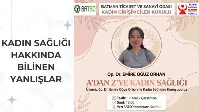 KADIN SAĞLIĞI MASAYA YATIYOR, SÖZ UZMANIN