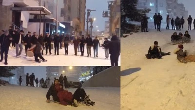 YILLAR SONRA KAR SEVİNCİ