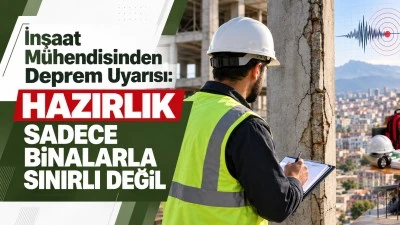 İnşaat M&uuml;hendisinden Deprem Uyarısı: Hazırlık Sadece Binalarla Sınırlı Değil