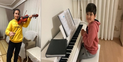 KENDİLERİNİ MÜZİĞE ADAYAN ÇOCUKLAR