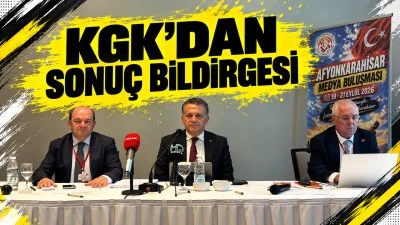 KGK&rsquo;DAN SONU&Ccedil; BİLDİRGESİ