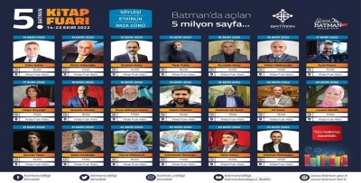 KİTAP FUARI 14 EKİM GÜNÜ AÇILIYOR