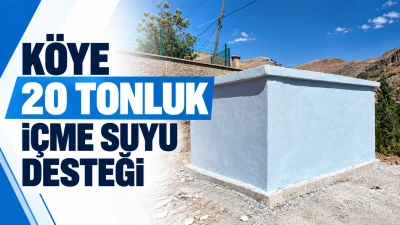 K&ouml;ye 20 tonluk i&ccedil;me suyu desteği