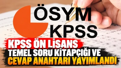 KPSS &Ouml;n Lisans Temel Soru Kitap&ccedil;ığı ve cevap anahtarı yayımlandı