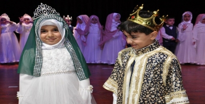 KUR’AN EĞİTİMİ GÖREN ÇOCUKLARA TAÇ TAKILDI