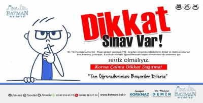 “LÜTFEN SESSİZ OLALIM”